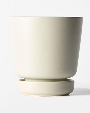 HEMA Bloempot 14.4x14.8cm keramiek wit, Verzenden