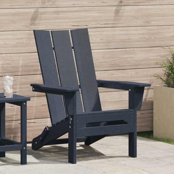 vidaXL Vouw Adirondack Stoel Marineblauw 80,5 x 74,5 x 92 cm, Verzenden, Nieuw