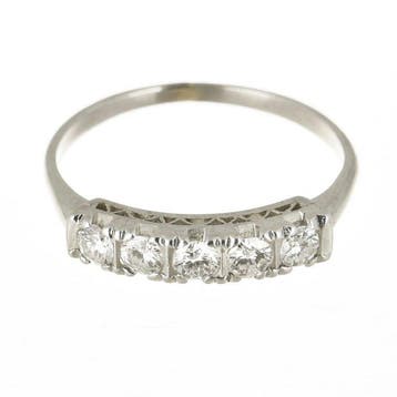 Ring Platina Diamant (Natuurlijk), Nieuw