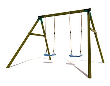 Houten Schommel BK Rondhout Dubbel, Kinderen en Baby's, Speelgoed | Buiten | Speeltoestellen, Ophalen of Verzenden, Nieuw
