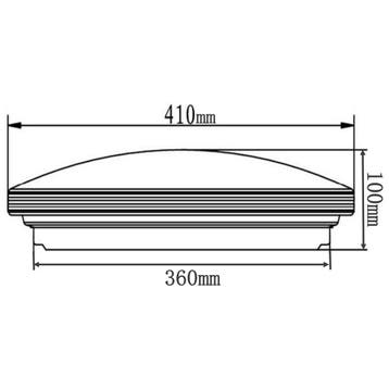 LED Plafondlamp - Badkamerlamp - Trion Apity - Opbouw Rond, Ophalen of Verzenden, Nieuw, Metaal, Overige fittingen