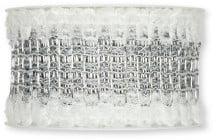 Jute band met sneeuwrand Zilver 5 cm rol 10 meter, Ophalen of Verzenden, Nieuw