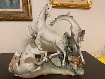 Lladró - Figuur - Grande Scultura – Gruppo di Cavalli –