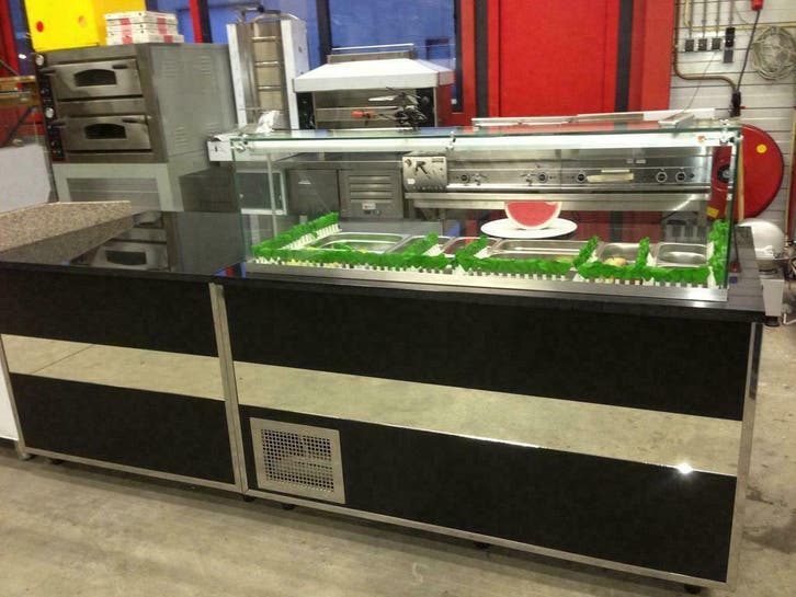Saladette, bain-marie, saladebar, Koelvitrine uitgiftebalie, Zakelijke goederen, Horeca | Keukenapparatuur, Nieuw in verpakking