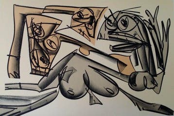 Antonio Saura (1930-1998) - Kafka, Tagebucher,