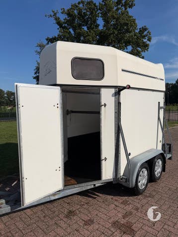 Mooie Wijer 1,5 paards! Foodtrailer!, Ophalen, Zo goed als nieuw, Hout, 1½-paards trailer
