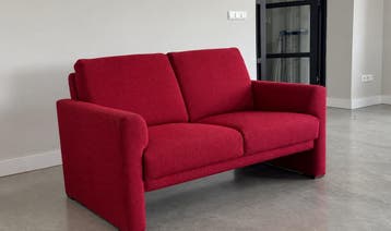 Prominent bank - hoge zit - 150cm - Als Nieuw -, Prominent , Verzenden, Tweepersoons, Zo goed als nieuw