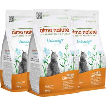 3x Almo Nature Kattenvoer Droog Urinary Help Kip 400 gr, Verzenden, Nieuw