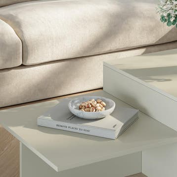 Salontafel Taniena 100x55x35 cm havermout [en.casa], Huis en Inrichting, Tafels | Salontafels, Verzenden, Nieuw