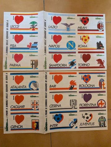 Serie A e mondiali - 1990 - Stickers, Nieuw