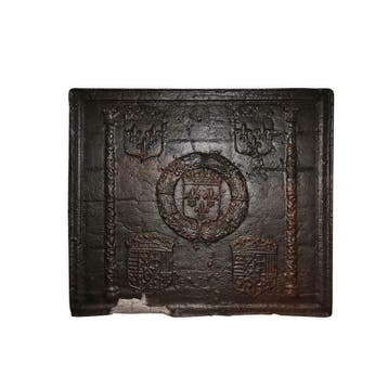 Haardplaat, vuurplaat, haard accessoires, `t Achterhuis, Gebruikt