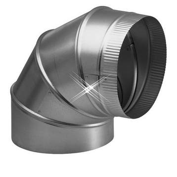 Aluminium bocht 90 graden 300 mm, Verzenden, Nieuw