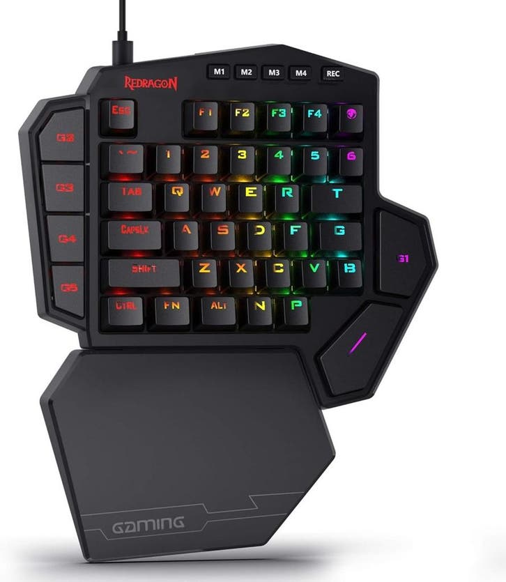 Macro Gaming Keyboard Blauwe Switches | 40% Korting Deal, Computers en Software, Toetsenborden, Multimediatoetsen, Bedraad, Qwerty