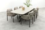 4SO Savanne/Soreno deens ovale tuinset voor 6 personen, Verzenden, Nieuw, Hout, Tuinset