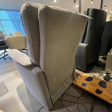 Isolda Relaxfauteuil Grijs Elektrisch Verstelbaar - IN.HOUSE, Huis en Inrichting, Fauteuils, Klassiek, Nieuw, 75 tot 100 cm, Ophalen of Verzenden