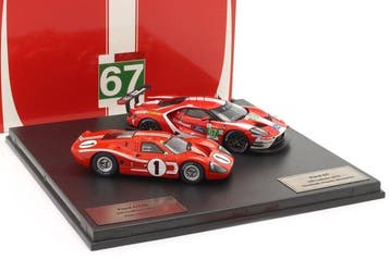 IXO 1:43 - Model raceauto - 24h Le Mans Set: Ford GT40 #1, Nieuw