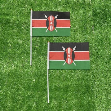 Kenya Handvlag met Plastic Stok - 21x14cm - Ideaal voor Spor, Verzenden, Nieuw