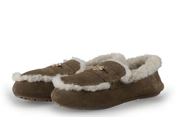 Manfield Pantoffels in maat 41 Bruin, Bruin, Verzenden, Zo goed als nieuw, Pantoffels of Sloffen