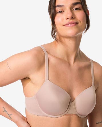 HEMA Voorgevormde bh met beugel beige, Verzenden