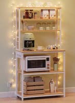 Keukenrek met Stopcontact, Haken & Planken – 80×40×167 cm, Verzenden, Nieuw