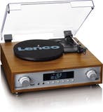 Lenco Platenspeler - Stereoset met DAB en Bluetooth - MC-160, Audio, Tv en Foto, Platenspelers, Verzenden, Zo goed als nieuw