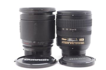 Tamron AF 3.8-5.6/28-200mm for Nikon + Nikon DX AF-S 18-70mm, Nieuw