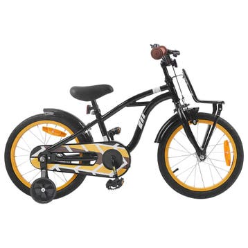 vidaXL Kinderfiets 16 Inch voor 4-6 jaar oud Zwart, Verzenden, Nieuw