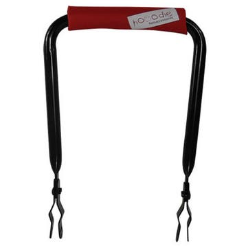 Hooodie Rugsteun Rugleuning  zwart met Red Solid rugkussentj, Verzenden, Nieuw