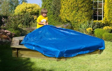 Zandbak Afdekhoes blauw zeshoekig 230 cm, Ophalen of Verzenden, Nieuw