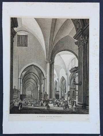 Luigi Rossini - S. Maria sopra Minerva vicino al Pantheon, Nieuw
