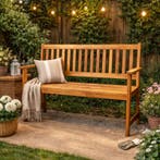 Houten tuinbank - 115 × 57 × 85 cm | zithoogte 43 cm, Tuin en Terras, Verzenden, Nieuw