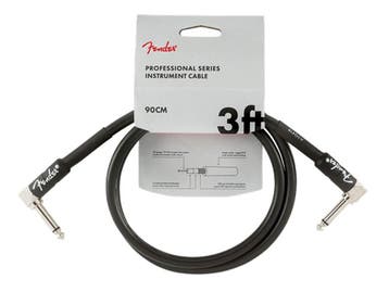 Fender Professional Series Gitaarkabel dubbel haaks 90cm zwa, Verzenden, Nieuw