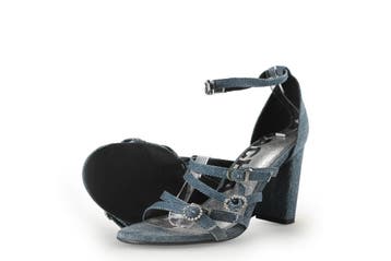 Sacha Sandalen in maat 38 Blauw, Kleding | Dames, Schoenen, Sandalen of Muiltjes, Zo goed als nieuw, Sacha, Verzenden