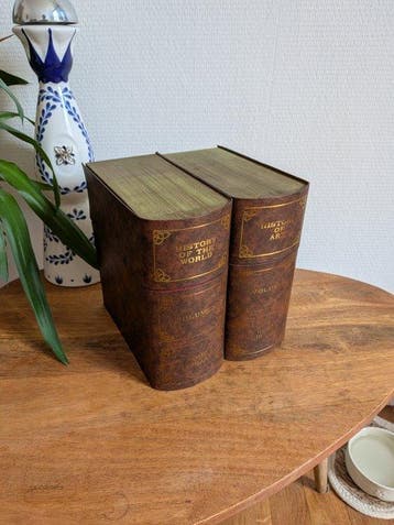 Trompe loeil - Drankkast - Glas, Hout, Leder - Boek