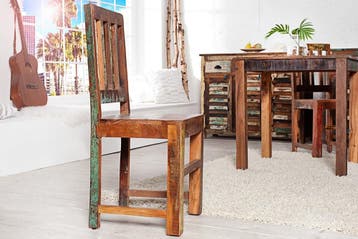 Massief houten stoel JAKARTA gemaakt van gerecyclede, Huis en Inrichting, Stoelen, Ophalen of Verzenden, Nieuw