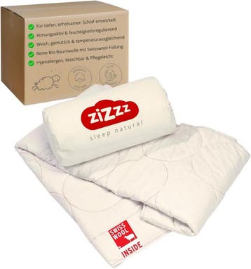 4-Seizoenen Dekbed 220x240 - Swisswool | Retourdeal 25%, Huis en Inrichting, Beige, Tweepersoons, Ophalen of Verzenden, Deken of Dekbed
