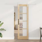 vidaXL Schuifdeur ORKDAL Naturel 61 x 198,5 cm, Doe-het-zelf en Verbouw, Verzenden, Nieuw