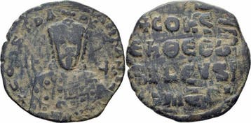 945-950 Byzanz Constantinus Vii Porphyrogenitus Follis Lo..., Verzenden