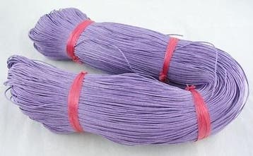 10 meter Waxkoord katoen 1 mm – lila lavendel, Ophalen of Verzenden, Nieuw, Draad