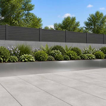 vidaXL Keerwand 4 st 100 x 12 x 30 cm Gegalvaniseerd staal, Verzenden, Nieuw