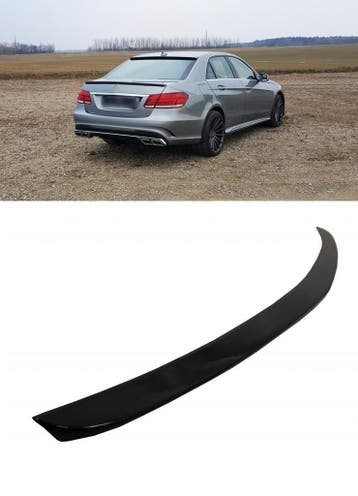 Glans Zwart E63 AMG Look Achterklep spoiler lip voor Mercede, Ophalen of Verzenden