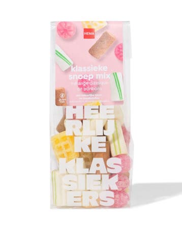 HEMA Klassieke snoep mix 150g 2 voor 3.99 ; met je HEMA pas, Verzenden