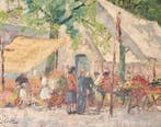 El Cali (XX) - Spaanse zomers marktplaats met figuren