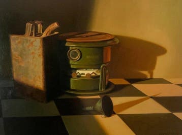Jan van Thoff (1959) - Stilleven met emaille