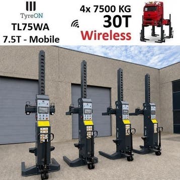 Mobiele Hefkolommen Hefbrug Vrachtwagen 30T Wireless 4x7.5T, Met garantie (alle)