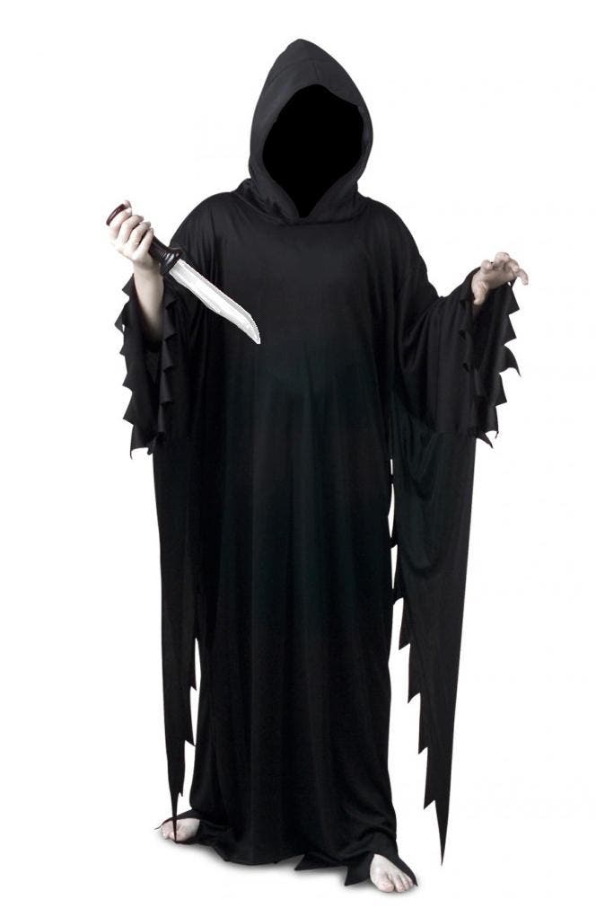 KIMU® Kostuum Geest Kinderen Spook Pak Zwart 134 140 146 Mag, Kinderen en Baby's, Carnavalskleding en Verkleedspullen, Nieuw, Ophalen of Verzenden