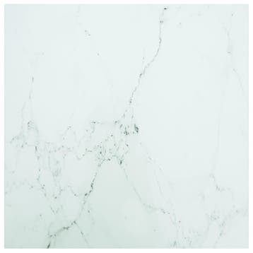 vidaXL Tafelblad 60x60 cm 6 mm gehard glas met marmeren, Huis en Inrichting, Tafels | Eettafels, Verzenden, Nieuw