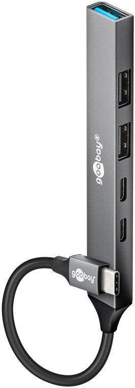 Slimme 5-Poorts USB Hub – USB-C™ naar USB-C™ / USB-A – 5, Computers en Software, Accesspoints, Nieuw, Ophalen of Verzenden