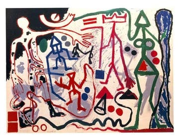 A.R. Penck (1939–2017) - Ten X Den X Zen 1, 1983.