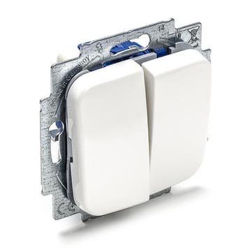 Serieschakelaar | Busch Jaeger (Reflex, Inbouw, Wit), Verzenden, Nieuw